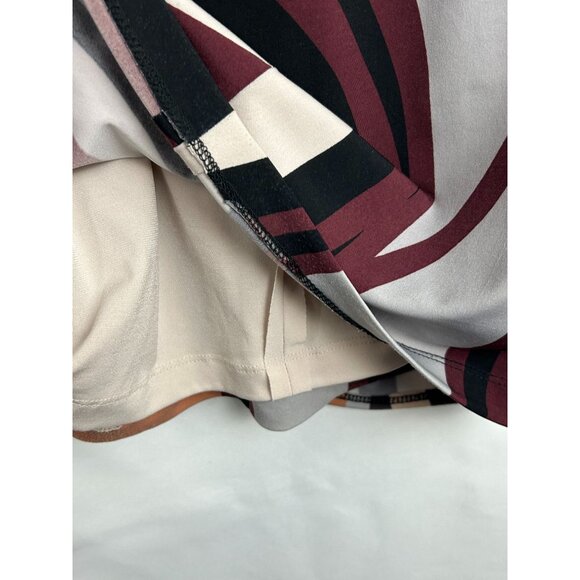 Cache Womens Geometric Print Long Sleeve Wrap Dress Small Multicolor - Picture 9 of 11